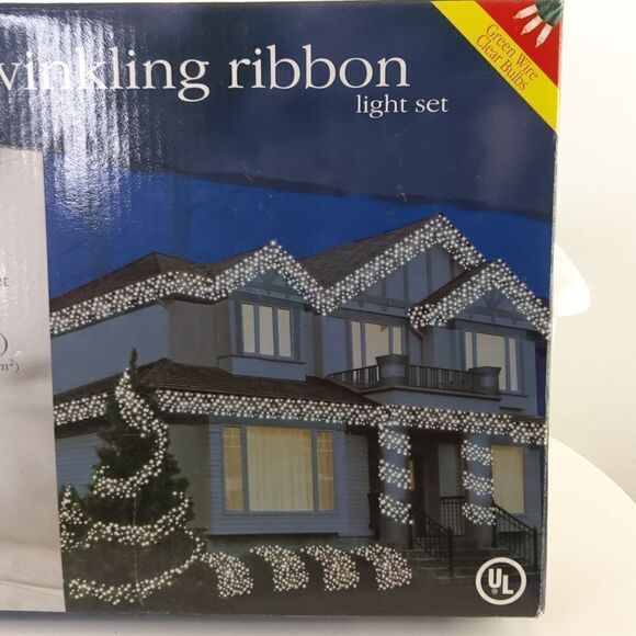 Holiday Time twinkling ribbon light set - Picture 4 of 13
